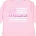 thumbnail image 4 of Inktastic Breast Cancer Awareness Pink Ribbons and Flag Boys or Girls Long Sleeve Toddler T-Shirt, 4 of 5