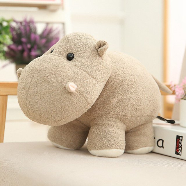 Elefante hipopótamo peluche juguete suave peluche Animal de dibujos animados muñeca decoración del hogar niños cumpleaños regalo de Navidad zhangmengya LED