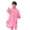 ZA Pink, variant on Kids Thickened Long Rain Poncho Hooded Raincoat with Easy Carry Handle Reusable for Girls Blue One Size