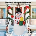 thumbnail image 3 of Muñeco de nieve inflable de Navidad de 15 m con cuerda a prueba de viento ventilador silencioso de alta velocidad inflable automático para patio interior exterior ANGGREK  Otros, 3 of 8