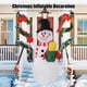 thumbnail image 3 of Muñeco de nieve inflable de Navidad de 15 m con cuerda a prueba de viento ventilador silencioso de alta velocidad inflable automático para patio interior exterior ANGGREK  Otros, 3 of 8