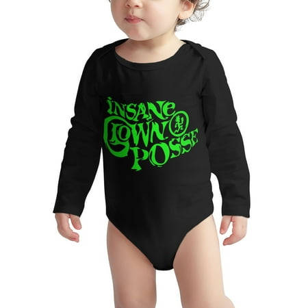 

Insane-Clown Baby onesie Posse Baby Boy Girl Long Sleeve Bodysuit Snap Closure Black 6 Months