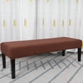 thumbnail image 6 of Bench Cover Dining Room Accessories Covers for Office Bedroom Bar , Brown, 6 of 8