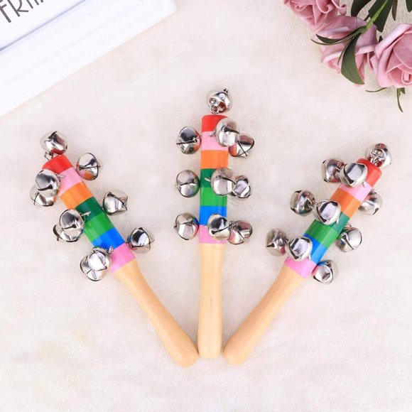 Christmas Hand Jingle Bells Hand Sleigh Bells Decoration Bells Musical Instrumen