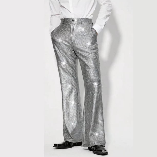 Pantalones largos para hombre, de lino y cintura elástica, transpirables, cómodos, suaves y casuales para playa, pantalones largos de poliéster para hombre.