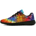 thumbnail image 5 of Uminder Womens Tennis Shoes Peace Tie Dye Sneakers Black Shoes Size 6, 5 of 5