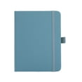 thumbnail image 2 of A6 Hardcover Lined Notebook Journal, Dark Blue, 160 Pages, Lined Paper, Elastic Closure, Ribbon Bookmark, Inner Pocket, Portable Notebook for Office Home Writing, 1 Count, 2 of 8