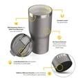 thumbnail image 5 of RTIC 20 oz Ceramic Lined Insulated Essential Tumbler, Leak-Resistant Lid, Graphite, 5 of 9