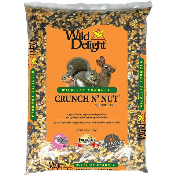 Wild Delight 362200 Crunch N Nut Squirrel Seed, 20 lb