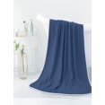 thumbnail image 3 of Cififendec 1PC Large Size Bathing Towel Solid Color 55.11" x 27.55" Super Soft Absorbent Thin Fiber Oversized Comfortable Bath Towel for Home Gym Spa Beach Holiday, 3 of 5