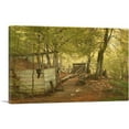 thumbnail image 1 of ARTCANVAS Skittle-Alley In Saeby Forest Spring Morning 1882 Canvas Art Print by Carl Frederik Aagaard - Size: 26" x 18" (0.75" Deep), 1 of 9