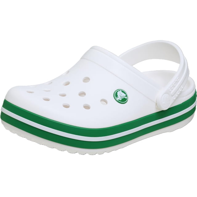 Crocs Niños Crocband Zueco Slip-On Blanco Verde Ligero
