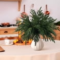 thumbnail image 5 of TETOU 12pcs Christmas Norfolk Pine Branches Artificial Norfolk Pine Stem DIY Wreaths Home Decor, 5 of 7