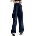 thumbnail image 5 of Women's Casual Pants High Waisted Loose Fit Wide Leg Trousers for Comfortable Everyday Use in All Seasons, 5 of 5