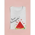 thumbnail image 3 of Buon Ferragosto Juicy Watermelon T-Shirt Women -Image by Shutterstock, Female x-Large, 3 of 4