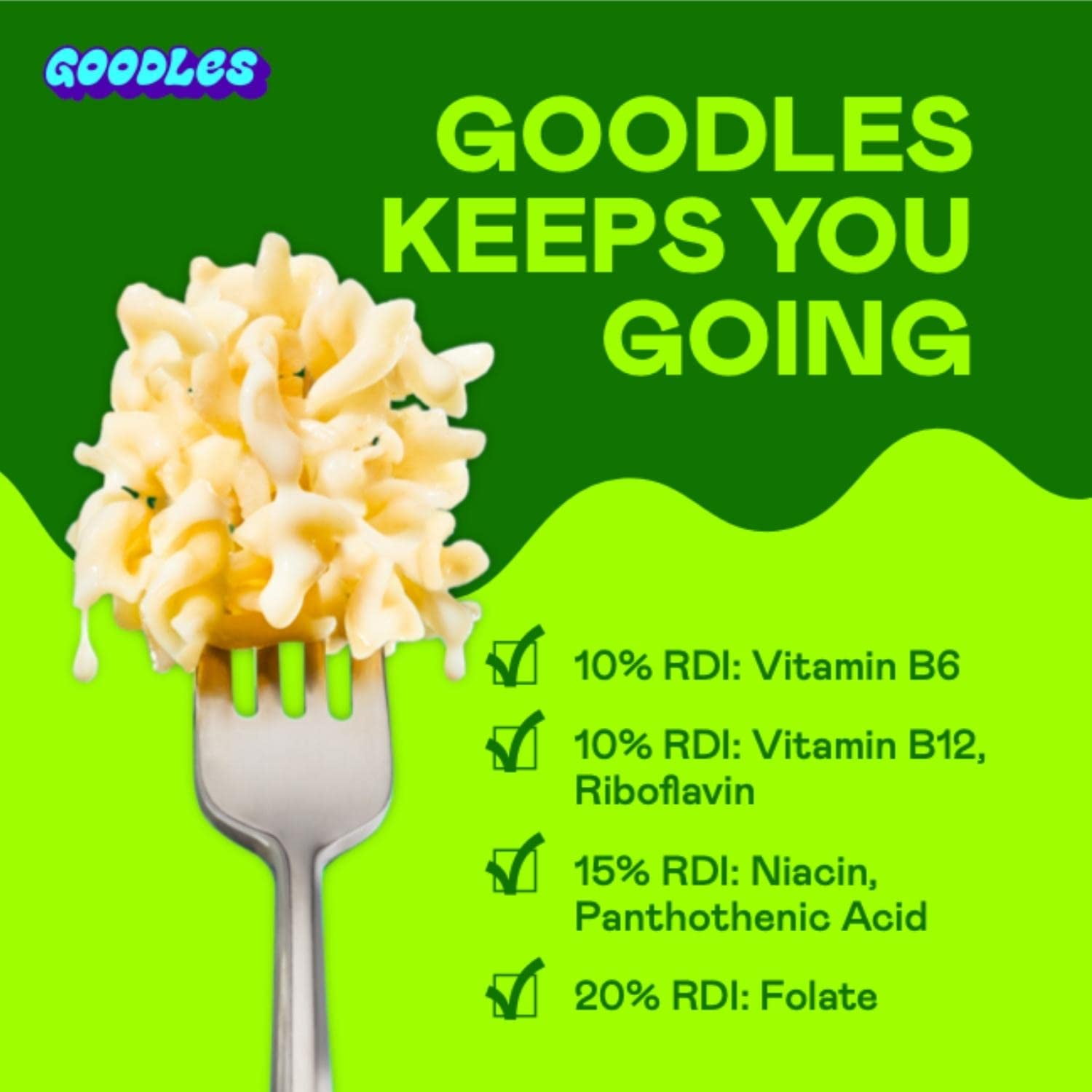 Pack of 12, Goodles Vegan Is Believin Mac & Cheese, 5.25 oz