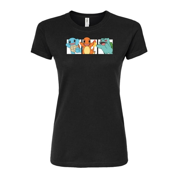 Pokémon - Kanto Starters - Juniors Fitted Graphic T-Shirt