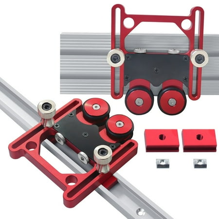 

Adjustable Feeding Guide Double Wheel Bearing Stock Roller for Table Saw