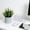 D, variant on HAJAGP 18x12cm Green Artificial Potted Plant, Realistic Plastic Fake Bonsai Flowers for Office Desk Room Decor, Style B