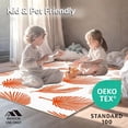 thumbnail image 4 of ODIKA 3'x5' Machine Washable Non-Slip Area Rug, Tropical Leaf Botanical Illustration High Traffic Rug, Orange, 393121, 4 of 5