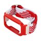 thumbnail image 5 of Correa de reloj trenzada de nailon elástico con funda protectora, accesorio apto para Mi Band 7 Pro, funda roja, blanca y roja, 5 of 14