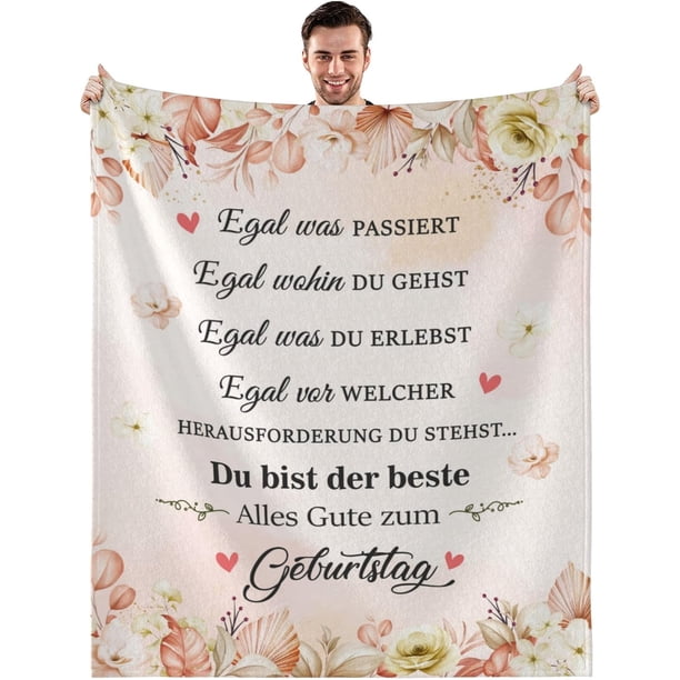 LHSHID Birthday Gift Blanket Flannel Soft and Comfortable Anti static Bed Sofa Blanket 60x80in