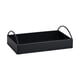 thumbnail image 3 of Organizador de bandeja de valet, elegante llavero, bandeja para joyas con asas de cuero sintético. Negro, 3 of 9