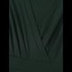 thumbnail image 2 of Vestido Corto Fruncido con Escote en V para Mujer, Color Verde M, 2 of 10