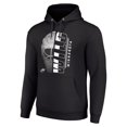 thumbnail image 2 of Men's Starter Black Minnesota Wild Half Helmet Fleece Pullover Hoodie, 2 of 3