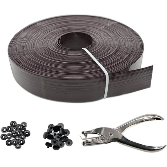 Chain Link Fence Privacy Tape, 246ft x 0.15ft Chain Link Fence Slats, Fence Covering Privacy, Brown (200PCS Button   Puncher Included)