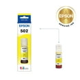 thumbnail image 3 of Epson 502 EcoTank Ink Ultra-high Capacity Yellow Bottle Works with ET-2750, ET-2850, ET-2980, ET-2988, ET-3750, ET-3760, ET-3850, ET-4850, and other select EcoTank models, 3 of 9