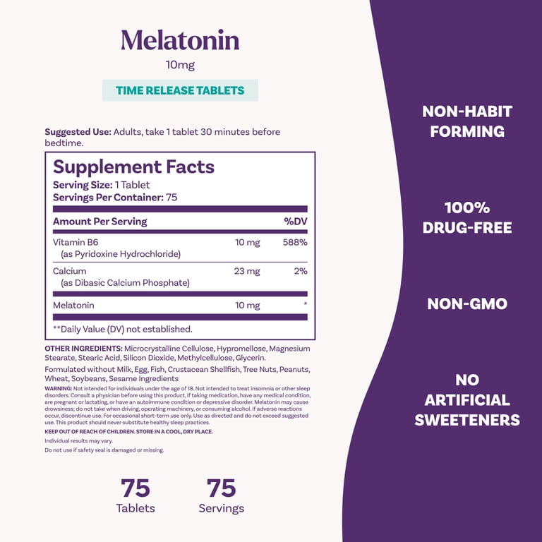 Natrol Sleep Advanced Melatonin 10mg Time-Release photo 5