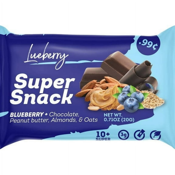 Lueberry Super Snack Mini Blueberry Bar - 60 Pack