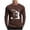 Coffee, variant on HAOTAGS Mens Halloween Hooded Hoodie, Casual Pullover Warm Long Sleeve Graphic Tees Orange L
