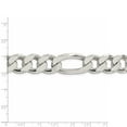 thumbnail image 5 of 925 Sterling Silver 15.1mm Figaro Chain 28 Inch, 5 of 7