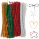 thumbnail image 1 of 400 limpiapipas con purpurina para manualidades, accesorios para proyectos DIY, 1 of 8