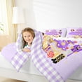 thumbnail image 4 of jejeloiu Merry Christmas Queen Comforter Set,Nutcracker Soldier Bedding Sets,Purple Ballet Girl Bowtie Bedding Comforter Set For Child,Breathable Home Decor Reversible,3pcs, 4 of 8