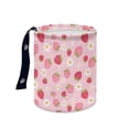 thumbnail image 2 of Jeiento Pink Strawberry Car Garbage Can Mini Car Trash Bin Hanging Headrest with Adjustable Buttons Flower Multipurpose Car Organizer Universal Auto Accessory Decor, 2 of 7