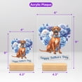 thumbnail image 5 of Rhodesian Ridgeback Proud Dad Happy Father's Day Acrylic Plaque Sign Ashwood Base Ridgebacks Dog Lover Gifts Home Desk Decor - 02008, 5 of 5