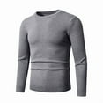 thumbnail image 1 of Ceisia Men's Slim Fit Crew Neck Sweater, Solid Color Knitted Pullover for Casual & Business Wear Gifts, 1 of 4