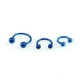 thumbnail image 5 of HOOUN 1pc Women Double Ball Stainless Steel Nose Ring Body Piercing Bone Clip Jewelry-green-6mm, 5 of 7