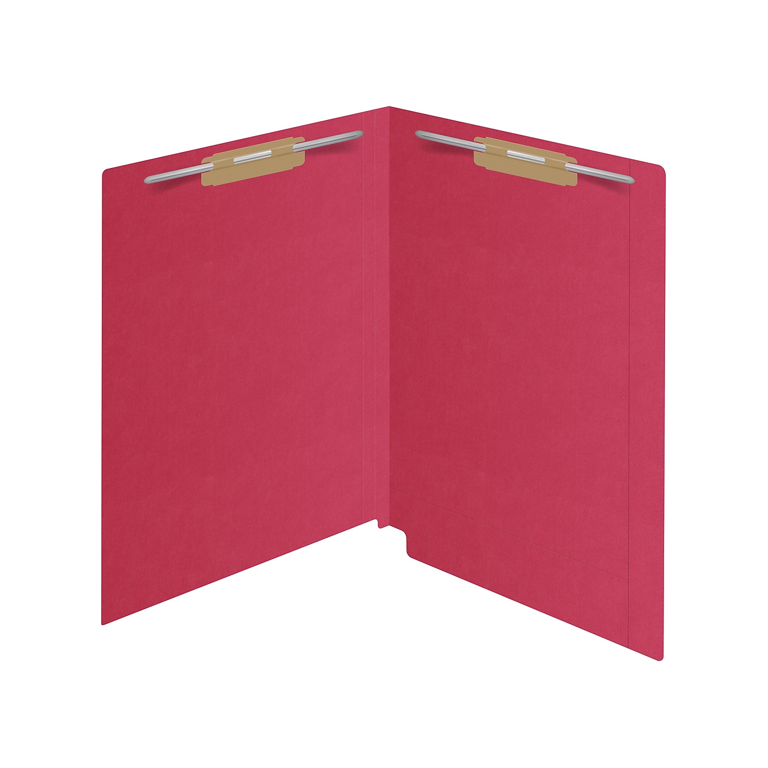 Medical Arts Press Kardex Match Reinforced End Tab File Folder Straight Cut Letter Size Red 50/Box