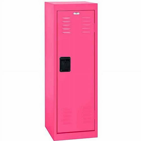 48" Single Tier Steel Locker, Pom Pom Pink