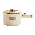 thumbnail image 2 of Mini Hot Pot, Electric Skillet, Nonstick Electric Cooker, Noodles Cooker, Electric Rice Cooker, Ramen Cooker for Fry Noodles, Pasta, Eggs Cooking White, 2 of 8