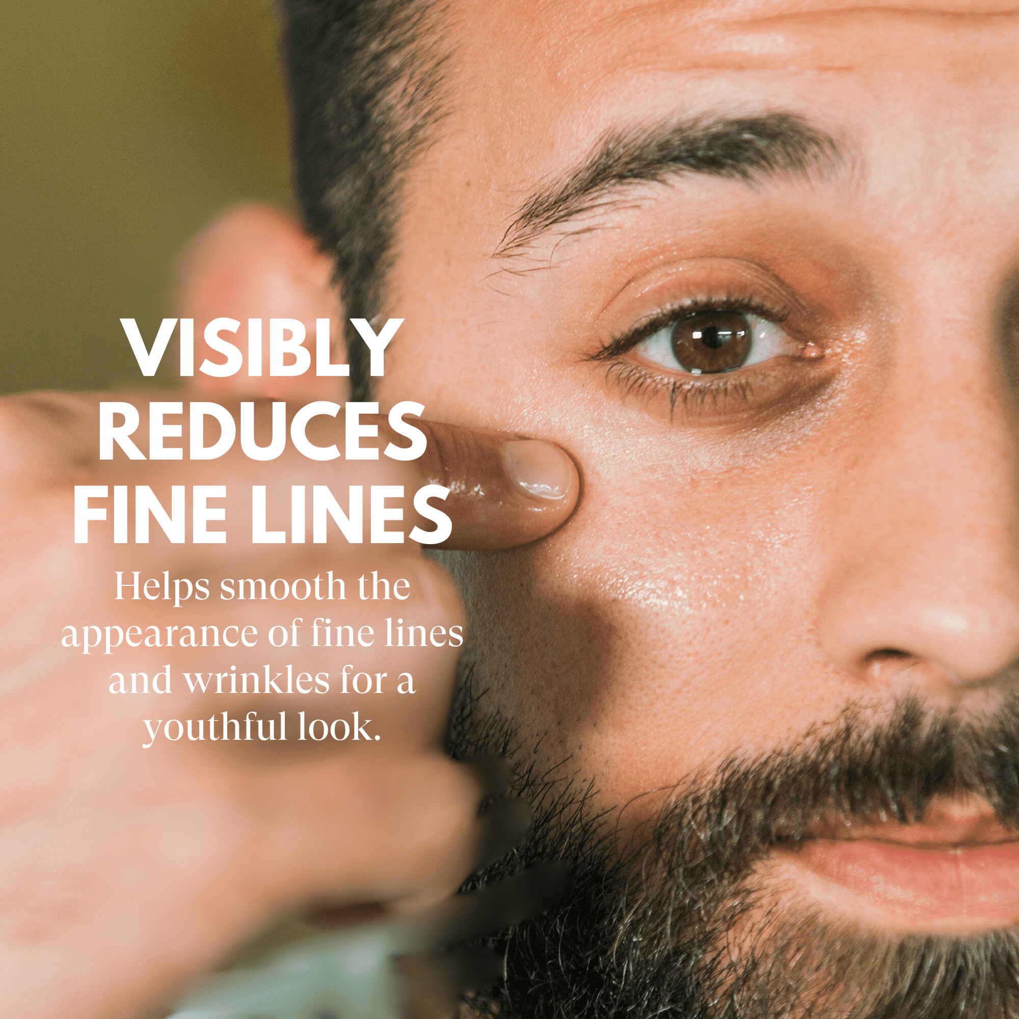 Just Nutritive Anti-Aging Eye Repair Oil for Men, Reduce Fine Lines & Wrinkles Naturally, 1oz