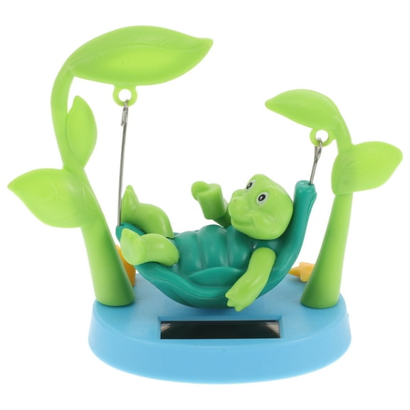 TOYMYTOY Shaking Head Turtle Doll Solar Powered Turtle Plastic Dashboard Ornament 1Pcs