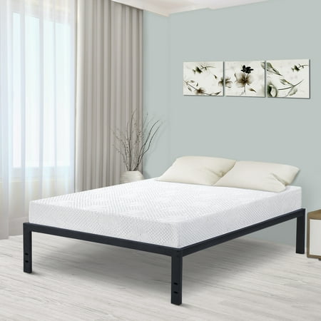 GranRest 18'' Modern Dura Steel Slat Bed Frame,