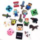 thumbnail image 4 of 18 piezas de hebillas de zapatos Crocs de la serie minecraft, hebillas de zapatos desmontables, hebillas decorativas de zapatos de flores, 4 of 5