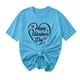 thumbnail image 1 of Camisetas de Manga Corta para Mujeres, Camiseta de Cuello Redondo Impresa de Moda, Primavera Y Verano Casual, 1 of 8