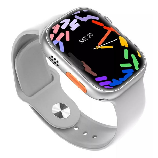Reloj Smartwatch Fralugio GS9 Max Pantalla Retina Llamadas NFC Monitoreo Saludable Gris